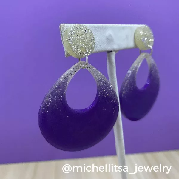 resin earrings