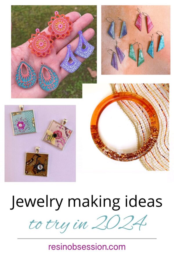 Resin jewelry shop making ideas