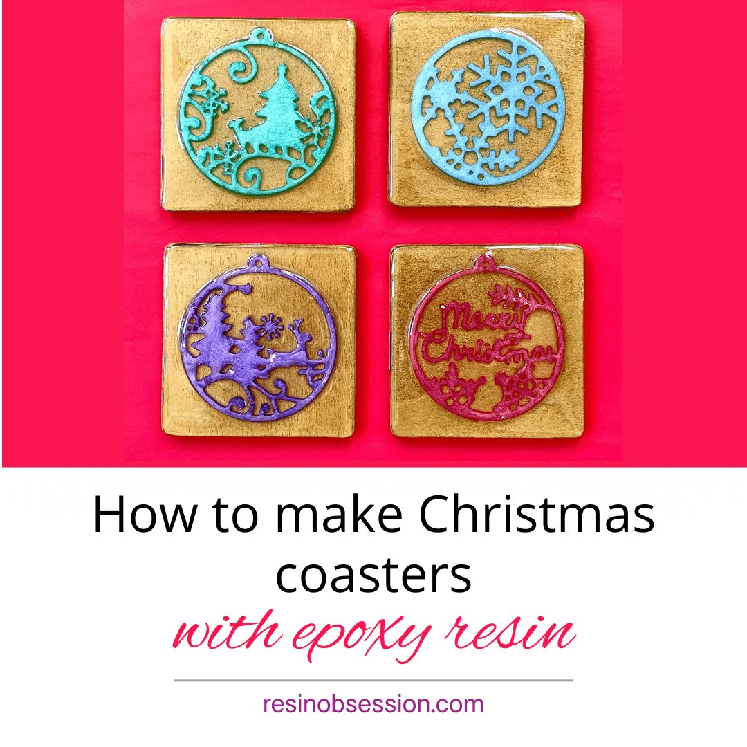 DIY Creative Christmas Coasters With Epoxy Resin