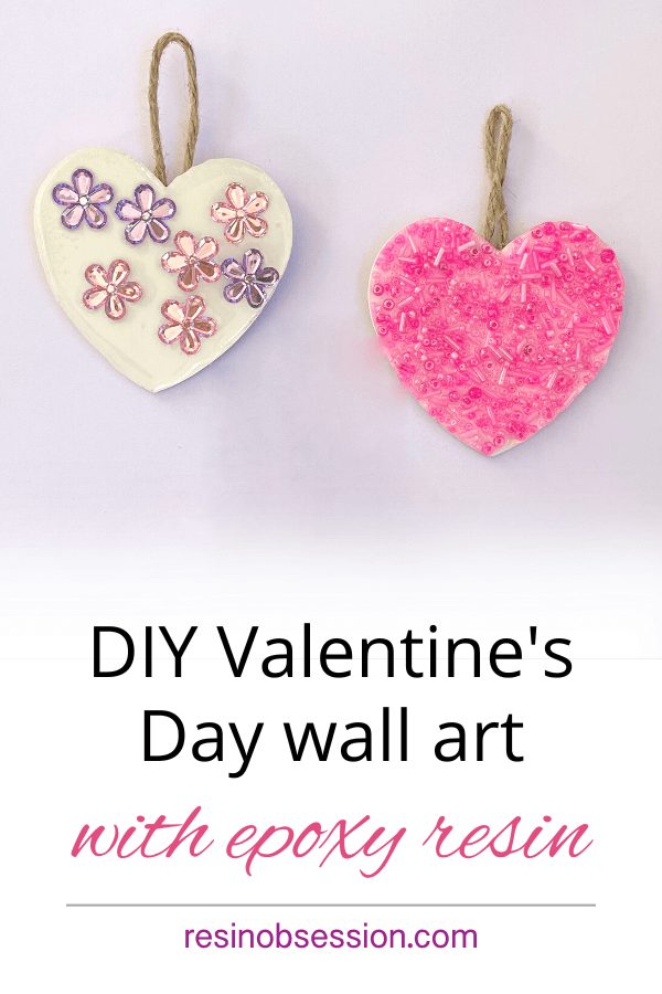 Valentine's Day Wall art with Epoxy resin