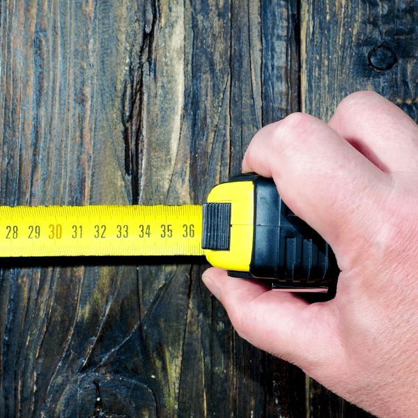 measuring wood