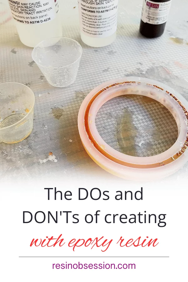 Dos and Dont's of epoxy resin