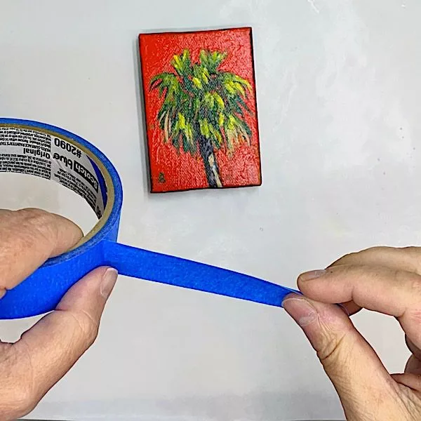 peeling painters tape