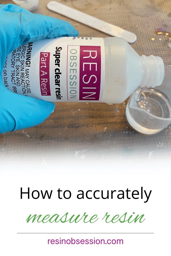 how to measure resin