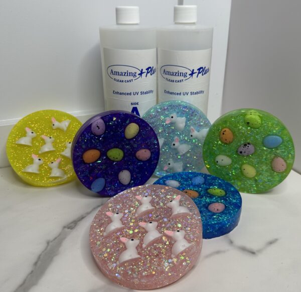 easter resin coasters
