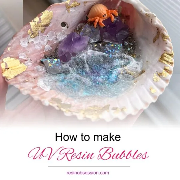 how to make uv resin bubbles