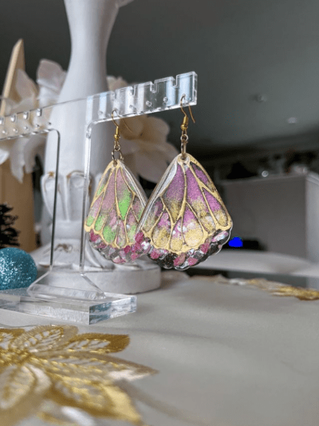 Uv resin earrings